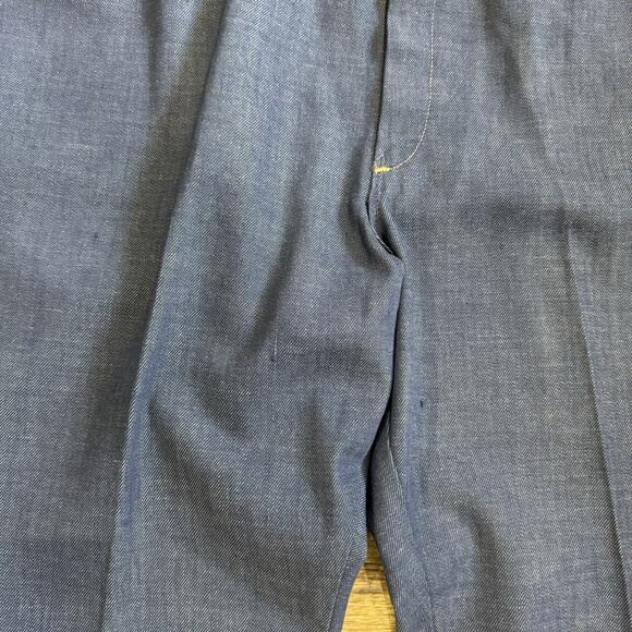 Roebucks Jeans Mens 42x 29 Blue Perma Prest Sears Denim Pants Stains 70s - Picture 15 of 16